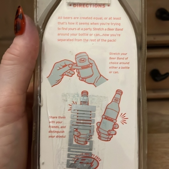 Fred Beer Bands New Bottle Tags Drink Markers “Mine” Silicone - Picture 7 of 8